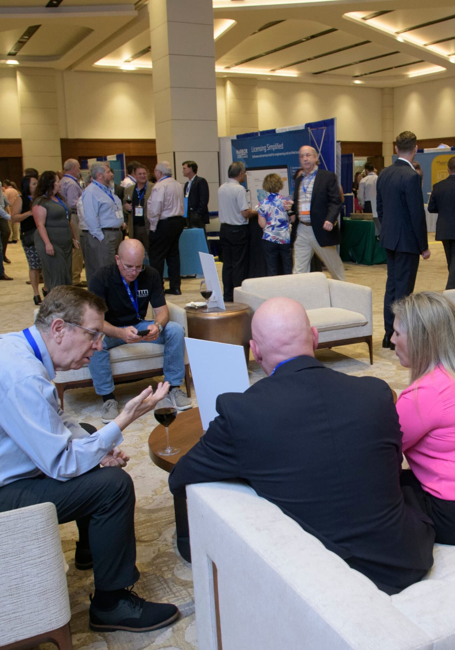 Networking in the Exhibit Hall portrait Networking in the Exhibit Hall portrait